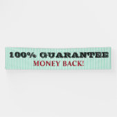 BG Streifen Muster schmal weiß + Ihre Rückseite & Banner (Horizontal)