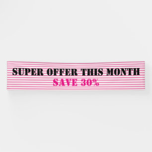 BG Streifen Muster schmal weiß + Ihre Rückseite & Banner