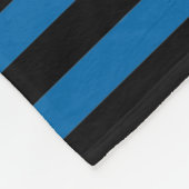 BG Stripes Muster schwarz + Geckos mosaik Fleecedecke (Ecke)