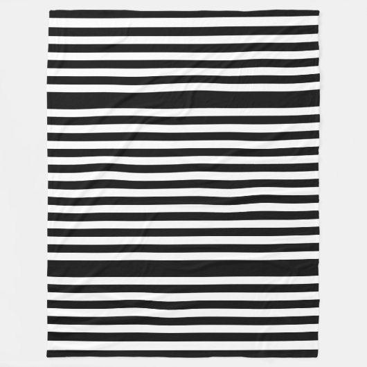 BG Stripes Muster schwarz + Hintergrund Fleecedecke (Vorderseite)
