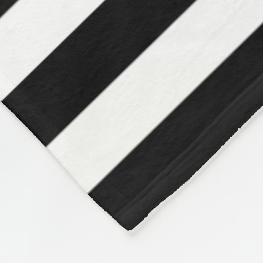 BG Stripes Muster schwarz + Hintergrund Fleecedecke (Ecke)