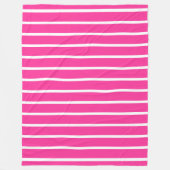 BG Stripes Muster wride rosa + Ihr Hintergrund Fleecedecke (Vorderseite)