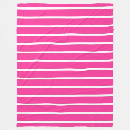 BG Stripes Muster wride rosa + Ihr Hintergrund Fleecedecke (Vorderseite)