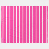 BG Stripes Muster wride rosa + Ihr Hintergrund Fleecedecke (Vorderseite (Horizontal))