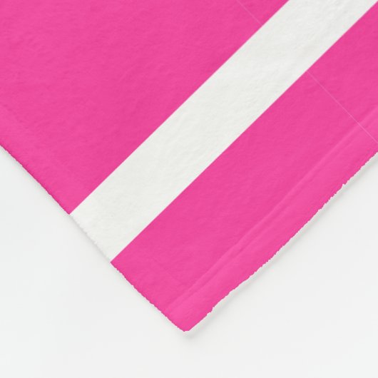BG Stripes Muster wride rosa + Ihr Hintergrund Fleecedecke (Ecke)