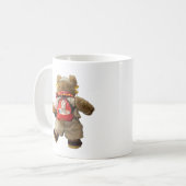 BGF auf Weiß Kaffeetasse (Vorderseite Links)