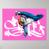 BGIRL Pose Poster mit Graf (Vorne)