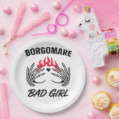 Bgm Bad Girl II - Skeletton Herz Hände Pappteller (Party)