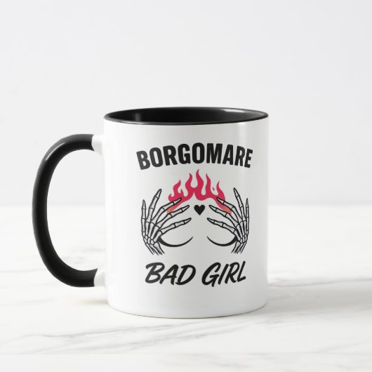 Bgm Bad Girl II - Skeletton Herz Hände Tasse (Links)