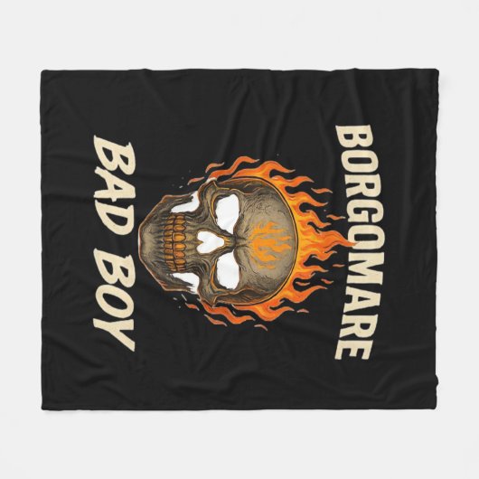 Bgm Bad - Skeleton Hands Herz Fleecedecke (Vorderseite (Horizontal))