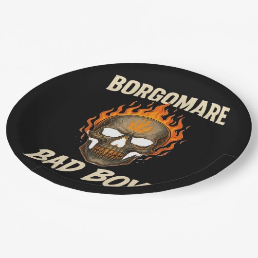 Bgm Bad - Skeleton Hands Herz Pappteller (Schrägansicht)