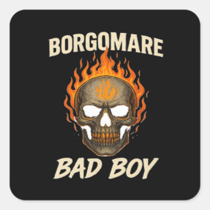 Bgm Bad - Skeleton Hands Herz Quadratischer Aufkleber