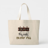 BGO Blind Pig Jumbo Tote Bag Jumbo Stoffbeutel (Rückseite)