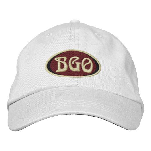 BGO-Verstellbare Ball-Cap Bestickte Kappe (Vorderseite)
