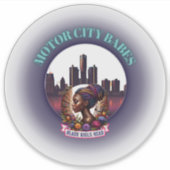 BGR Detroit Aufkleber | Motor City Babes Decal (Vorderseite)