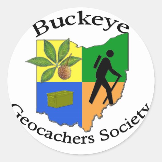 Bgs-Aufkleber Runder Aufkleber (Vorderseite)