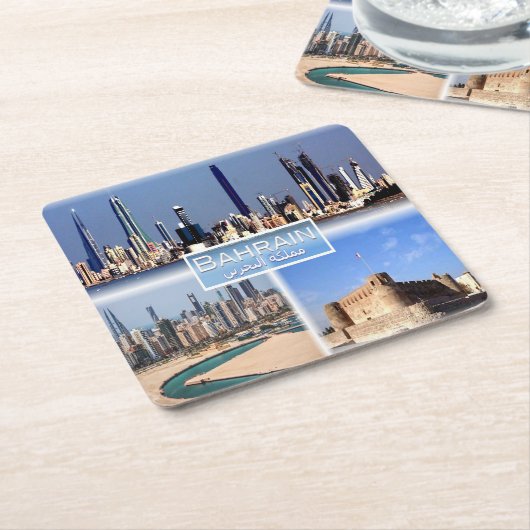 BH Baharain - Manama - Manama Juffair - Ford Arad Rechteckiger Pappuntersetzer (angewinkelt)