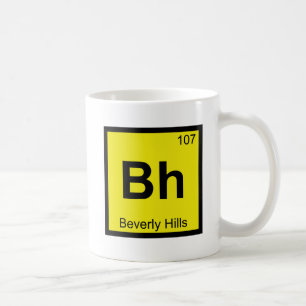 Bh - Beverly Hills Kalifornien Chemisches Symbol Kaffeetasse