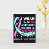 BH-Bewusstsein für Brust und Eierstockkrebs Karte (Gelbe Blume)