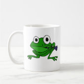 BH, lustiger Frosch, der Clarinet spielt Kaffeetasse (Links)