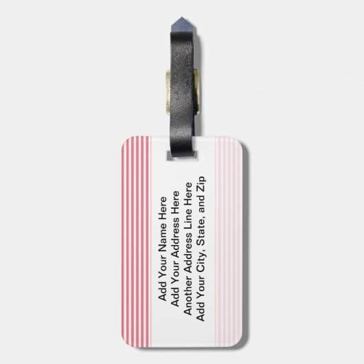 BH und Falten-Spaß Gepäckanhänger (Rückseite vertikal)