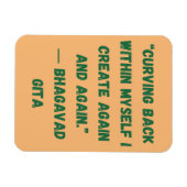 Bhagavad Gita, die sich in mir zurückdrehen Magnet (Horizontal)