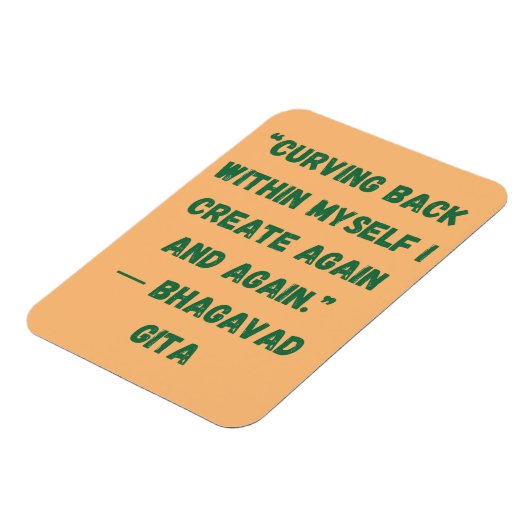 Bhagavad Gita, die sich in mir zurückdrehen Magnet (Linke Seite)