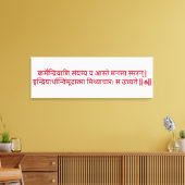 Bhagavad Gita: Kapitel 3, Verse 6, Leinwand (Insitu (Wohnzimmer))