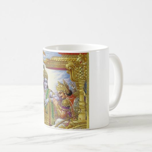 Bhagavad Gita - Krishna Arjuna Tasse (VorderseiteRechts)