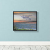 Bhagavad Gita Quote Leinwand: "Wer Kontrolle hat.. Leinwanddruck (Insitu (Holzboden))