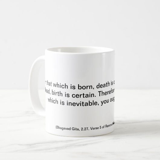 Bhagavad Gita Tasse 5 (Vorderseite Links)