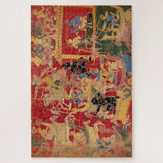 Bhagavata Purana Krishna Battles Bana Puzzle (Vertikal)