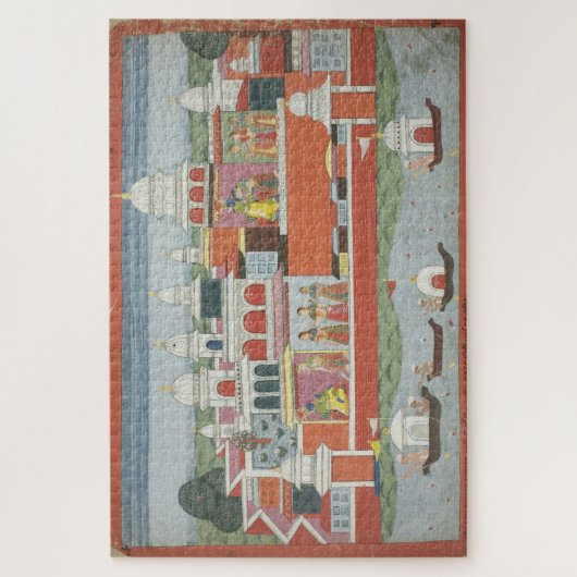 Bhagavata Purana Manuskript Page Rukimi Krishna Puzzle (Vertikal)