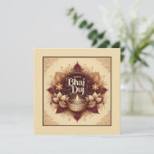 Bhai Duj Karte (Stehend Vorderseite)