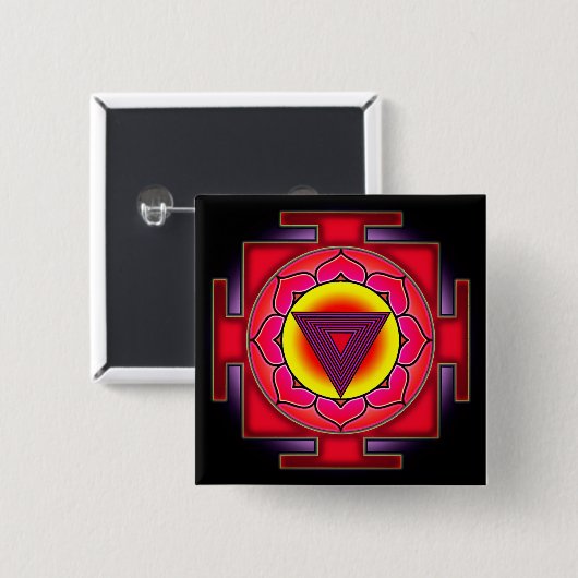 Bhairavi Yantra Button (Vorne & Hinten)