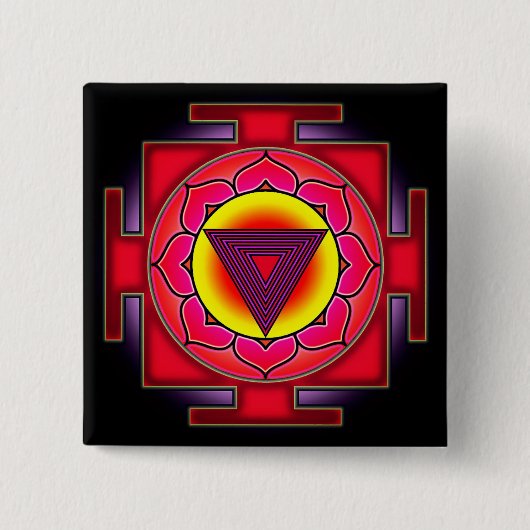 Bhairavi Yantra Button (Vorderseite)
