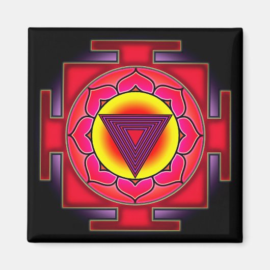 Bhairavi Yantra Magnet (Vorne)