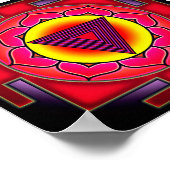 Bhairavi Yantra Poster (Ecke)