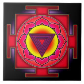 Bhairavi Yantra-Symbol Fliese (Vorderseite)