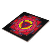 Bhairavi Yantra-Symbol Fliese (Seite)