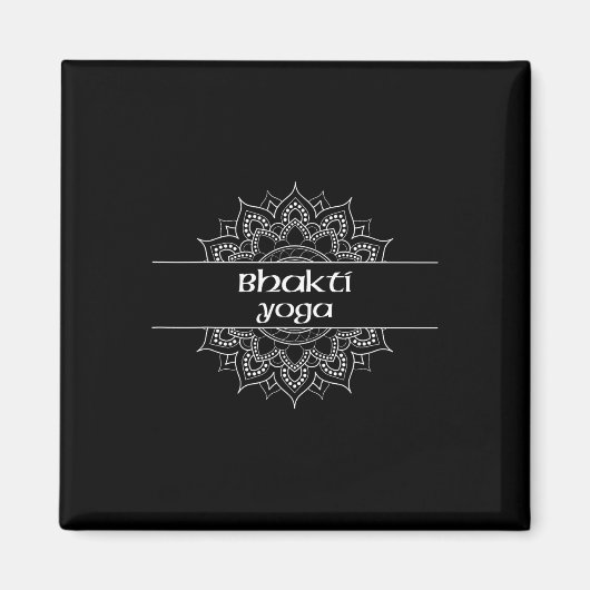 Bhakti-Yoga-Typ-Mandala-Grafik Magnet (Vorne)
