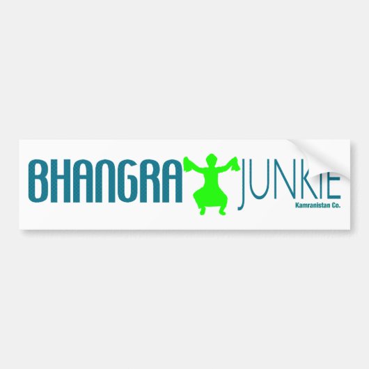 Bhangra Junkie Autoaufkleber (Vorne)