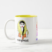 Bhangragirl Zweifarbige Tasse (Links)