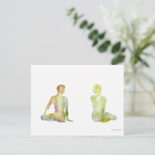 Bharadvajas Drehung Postkarten (Stehend Vorderseite)