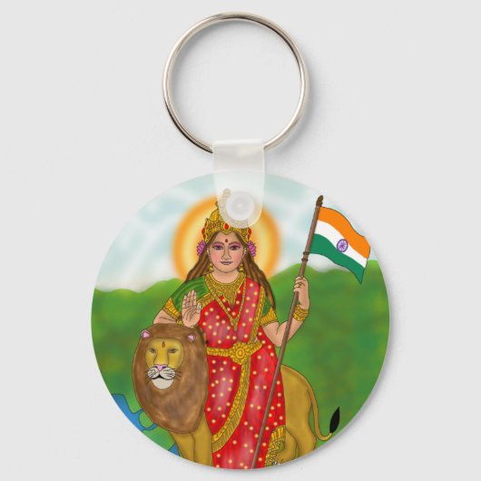 Bharat Mata Keychain Schlüsselanhänger (Vorderseite)