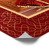 Bharatanatyam Arangetram Begrüßungsschild, persona Poster (Ecke)