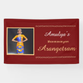 Bharatanatyam Arangetram Vinyl Banner (Horizontal)