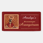 Bharatanatyam Arangetram Vinyl Banner, 61cm x 30cm Banner (Horizontal)