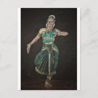 Bharatanatyam Dancer Postkarte