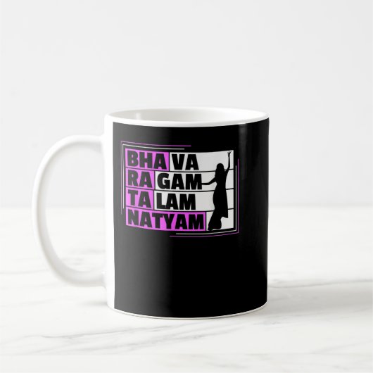 Bharatanatyam Design für einen Bharatanatyam Dance Kaffeetasse (Links)